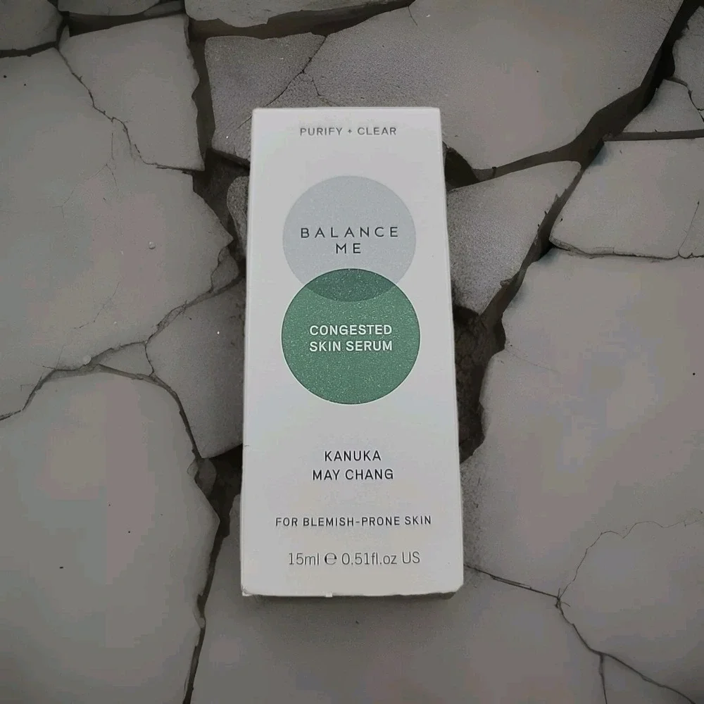 BALANCE ME Congested Skin Serum Kanuka May Chang For Blemish Prone Skin 15ml NIB